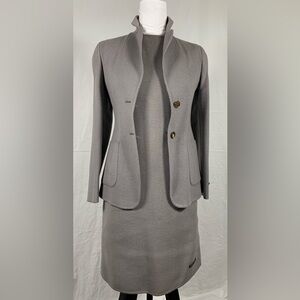 Hand Made by Mine Wool 2-Piece Dress & Jacket Set
